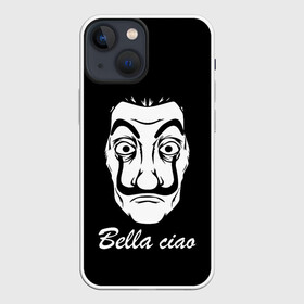 Чехол для iPhone 13 mini с принтом Bella Ciao (Z) ,  |  | Тематика изображения на принте: bella ciao | ciao | el profesor | la casa de papel | netflix | profesor | resistencia | берлин | бумажный дом | лиссабон | профессор | сальва | токио