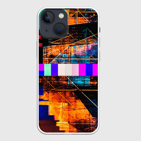 Чехол для iPhone 13 mini с принтом ПОМЕХИ ,  |  | abstract | abstraction | geometry | line | pattern | psy | абстрактный | абстракция | геометрия | краски | кубики | линии | неоновые | неоновый | психоделика | текстура