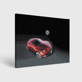 Холст прямоугольный с принтом Alfa Romeo , 100% ПВХ |  | alfa romeo | car | italy | motorsport | prestige | автоспорт | альфа ромео | италия | престиж