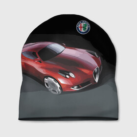 Шапка 3D с принтом Alfa Romeo , 100% полиэстер | универсальный размер, печать по всей поверхности изделия | alfa romeo | car | italy | motorsport | prestige | автоспорт | альфа ромео | италия | престиж