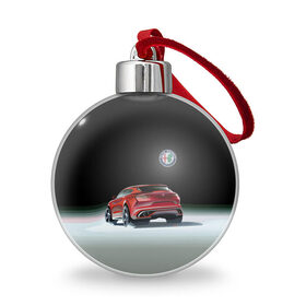 Ёлочный шар с принтом Alfa Romeo , Пластик | Диаметр: 77 мм | alfa romeo | car | italy | motorsport | prestige | автоспорт | альфа ромео | италия | престиж