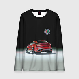 Мужской лонгслив 3D с принтом Alfa Romeo , 100% полиэстер | длинные рукава, круглый вырез горловины, полуприлегающий силуэт | alfa romeo | car | italy | motorsport | prestige | автоспорт | альфа ромео | италия | престиж