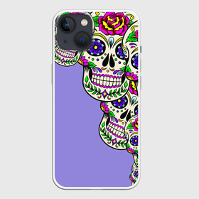 Чехол для iPhone 13 с принтом Calavera 2 ,  |  | color | краски | мексиканский | череп