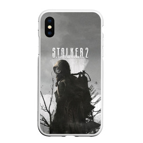 Чехол для iPhone XS Max матовый с принтом STALKER 2 , Силикон | Область печати: задняя сторона чехла, без боковых панелей | chernobyl | post apocalypse | pripyat | shooter | stalker | survival | zone | авария | мутанты | постапокалипсис | припять | сталкер | чернобыль | шутер