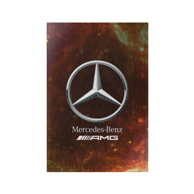 Обложка для паспорта матовая кожа с принтом MERCEDES / МЕРСЕДЕС , натуральная матовая кожа | размер 19,3 х 13,7 см; прозрачные пластиковые крепления | amg | auto | bens | benz | logo | merc | mercedes | mercedes benz | mersedes | moto | star | vthctltc | авто | амг | бенц | звезда | класс | лого | логотип | мерин | мерс | мерседес | мерседес бенц | мото | символ | символы | ьуксувуы