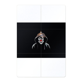 Магнитный плакат 2Х3 с принтом Клоун в шапочке , Полимерный материал с магнитным слоем | 6 деталей размером 9*9 см | 5g вышки | клоун | связь | фобия | фольга