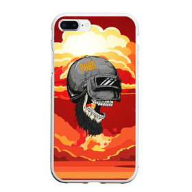 Чехол для iPhone 7Plus/8 Plus матовый с принтом PUBG Skull , Силикон | Область печати: задняя сторона чехла, без боковых панелей | Тематика изображения на принте: action | battle | battleground | battlegrounds | chicken dinner | game | games | mmo | player | pubg | royal | royale | skull | spetcnaz | spetsnaz | steam | unknown | батл | баттл | в шлеме | игра | онлайн | роял | рояле | спецназ | спецназа | 