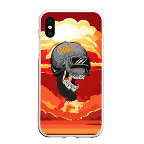 Чехол для iPhone XS Max матовый с принтом PUBG Skull , Силикон | Область печати: задняя сторона чехла, без боковых панелей | action | battle | battleground | battlegrounds | chicken dinner | game | games | mmo | player | pubg | royal | royale | skull | spetcnaz | spetsnaz | steam | unknown | батл | баттл | в шлеме | игра | онлайн | роял | рояле | спецназ | спецназа | 