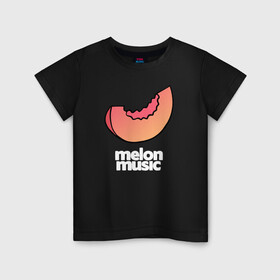 Детская футболка хлопок с принтом MELON MUSIC , 100% хлопок | круглый вырез горловины, полуприлегающий силуэт, длина до линии бедер | mayot | melon | music | seemee | yungway | вэй | дыни | майот | мелон | мьюзик | сими | янг | янгвэй