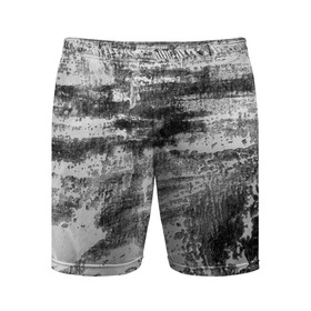 Мужские шорты спортивные с принтом Black only ,  |  | Тематика изображения на принте: белый | паттерн | серый | стена | текстура | уголь | черный | штрихи | штукатурка