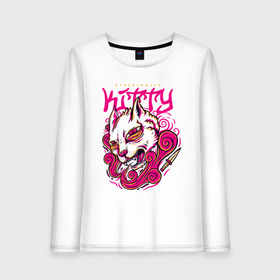 Женский лонгслив хлопок с принтом Bad Kitty , 100% хлопок |  | bad | casual | cat | cats | kitten | kitty | pussy | pussycat | style | trend | trendy | urban | в трендах | городской | граффити | кот | котенок | кошка | на стиле | нож | опасная | с ножем | с ножом | стиль | тренд | тренды | уличн