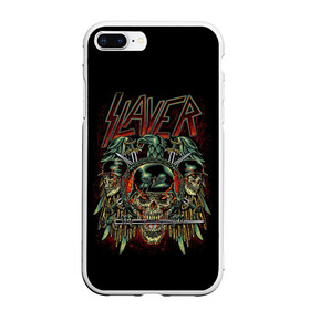 Чехол для iPhone 7Plus/8 Plus матовый с принтом Slayer , Силикон | Область печати: задняя сторона чехла, без боковых панелей | kerry king | musical group | repentless | slayer | tom araya | метал | том арайа | трэш