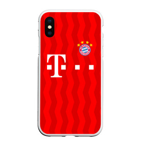 Чехол для iPhone XS Max матовый с принтом FC Bayern Munchen , Силикон | Область печати: задняя сторона чехла, без боковых панелей | bayern | bayern munchen | champions league | fc bayern munchen | germany | munchen | бавария | германия | левандовски | лига чемпионов | мюнхен | рибери | роббен