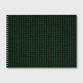 Альбом для рисования с принтом Бинарный код , 100% бумага
 | матовая бумага, плотность 200 мг. | Тематика изображения на принте: 1 и 0 | binary | computer | green | matrix | programming | stream | streaming | system | бинарный | буквы | двоичная | двоичный | единицы | зеленые | код | кода | компьютерный | матрица | нули | поток | программирование | символы