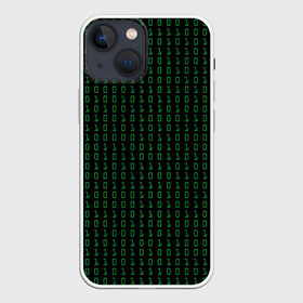 Чехол для iPhone 13 mini с принтом Бинарный код ,  |  | 1 и 0 | binary | computer | green | matrix | programming | stream | streaming | system | бинарный | буквы | двоичная | двоичный | единицы | зеленые | код | кода | компьютерный | матрица | нули | поток | программирование | символы