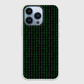 Чехол для iPhone 13 Pro с принтом Бинарный код ,  |  | 1 и 0 | binary | computer | green | matrix | programming | stream | streaming | system | бинарный | буквы | двоичная | двоичный | единицы | зеленые | код | кода | компьютерный | матрица | нули | поток | программирование | символы