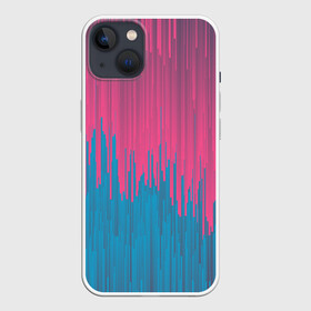 Чехол для iPhone 13 с принтом Glitch вертикальная текстура ,  |  | error | geometric | glitch | glitched | interference | line | lines | stray | stripe | stripes | vaporwave | волна | геометрическая | геометрия | глитч | графика | интерференция | линии | линия | ошибка | паровая | полоса | полосы | помехи | р