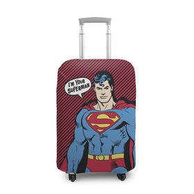 Чехол для чемодана 3D с принтом I am your Superman , 86% полиэфир, 14% спандекс | двустороннее нанесение принта, прорези для ручек и колес | man | steel | superman | vdzajul | супермен | супермэн
