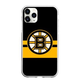 Чехол для iPhone 11 Pro Max матовый с принтом BOSTON BRUINS NHL , Силикон |  | black | boston | bruins | hockey | ice | logo | nhl | sport | usa | бостон | брюинз | логотип | нхл | спорт | хоккей