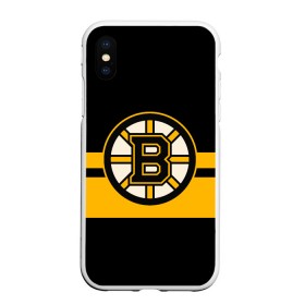 Чехол для iPhone XS Max матовый с принтом BOSTON BRUINS NHL , Силикон | Область печати: задняя сторона чехла, без боковых панелей | Тематика изображения на принте: black | boston | bruins | hockey | ice | logo | nhl | sport | usa | бостон | брюинз | логотип | нхл | спорт | хоккей