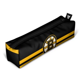 Пенал 3D с принтом BOSTON BRUINS NHL , 100% полиэстер | плотная ткань, застежка на молнии | Тематика изображения на принте: black | boston | bruins | hockey | ice | logo | nhl | sport | usa | бостон | брюинз | логотип | нхл | спорт | хоккей