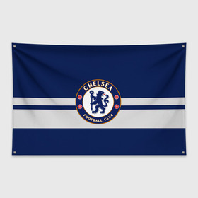 Флаг-баннер с принтом FC CHELSEA , 100% полиэстер | размер 67 х 109 см, плотность ткани — 95 г/м2; по краям флага есть четыре люверса для крепления | chelsea | england | football | london | sport | абрамович | логотип | лондон | спорт | футбол | челси