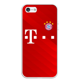 Чехол для iPhone 5/5S матовый с принтом FC Bayern Munchen , Силикон | Область печати: задняя сторона чехла, без боковых панелей | bayern | bayern munchen | champions league | fc bayern munchen | germany | munchen | бавария | германия | левандовски | лига чемпионов | мюнхен | рибери | роббен