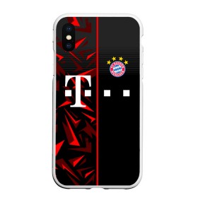 Чехол для iPhone XS Max матовый с принтом FC Bayern Munchen Форма , Силикон | Область печати: задняя сторона чехла, без боковых панелей | bayern | bayern munchen | champions league | fc bayern munchen | germany | munchen | бавария | германия | левандовски | лига чемпионов | мюнхен | рибери | роббен