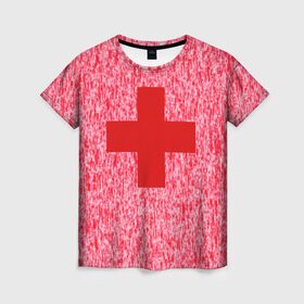 Женская футболка 3D с принтом Хирург , 100% полиэфир ( синтетическое хлопкоподобное полотно) | прямой крой, круглый вырез горловины, длина до линии бедер | бактерии | болезнь | больница | брызги | вирус | врач | врачам | доктор | докторский | крест | крестик | кровавые | кровавый | кровь | медбрат | медик | медицина | медицинский | медсестра | палата