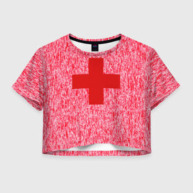 Женская футболка Crop-top 3D с принтом Хирург , 100% полиэстер | круглая горловина, длина футболки до линии талии, рукава с отворотами | бактерии | болезнь | больница | брызги | вирус | врач | врачам | доктор | докторский | крест | крестик | кровавые | кровавый | кровь | медбрат | медик | медицина | медицинский | медсестра | палата