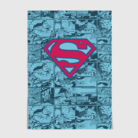 Постер с принтом Man of steel , 100% бумага
 | бумага, плотность 150 мг. Матовая, но за счет высокого коэффициента гладкости имеет небольшой блеск и дает на свету блики, но в отличии от глянцевой бумаги не покрыта лаком | man | steel | superman | vdzajul | супермен | супермэн