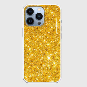 Чехол для iPhone 13 Pro с принтом Золотой блеск ,  |  | блеск | золото | сияние | стразы