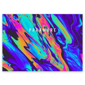 Поздравительная открытка с принтом PARAMORE , 100% бумага | плотность бумаги 280 г/м2, матовая, на обратной стороне линовка и место для марки
 | Тематика изображения на принте: paramore | rock | twilight | парамор | рок | сумерки | хейли уильямс