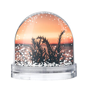 Снежный шар с принтом Трава растение закат силуэт , Пластик | Изображение внутри шара печатается на глянцевой фотобумаге с двух сторон | закат | кусты | лето | на каждый день | природа | рассвет | растение | свет | силуэт