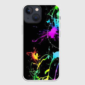 Чехол для iPhone 13 mini с принтом НЕОНОВЫЕ КРАСКИ ,  |  | watercolor | абстракция красок | акварель | брызги красок | живопись | краска | потертость красок | текстуры
