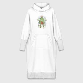 Платье удлиненное хлопок с принтом Holy Guacamole ,  |  | avocado | church | fun | guacamole | holy | nimbus | авокадо | адвокадо | гуакамоле | гуакомоле | из авокадо | исповедь | молитва | молится | на облаке | нимб | освященный | прикол | с косточной | с нимбом | святое | святой