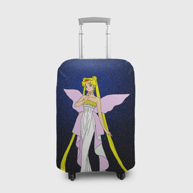 Чехол для чемодана 3D с принтом Принцесса Серенити , 86% полиэфир, 14% спандекс | двустороннее нанесение принта, прорези для ручек и колес | bunny | luna | princess | sailormoon | serenity | stars | tsukino | usagi | wings | ангел | девушка | детские | звездная | звезды | королева | корона | космические | крылья | луна | любовь | малышка | радуга | сейлормун | токио | усаги