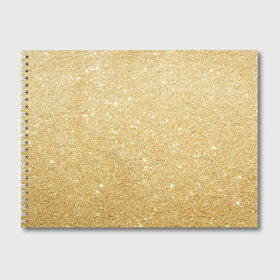 Альбом для рисования с принтом Золотой песок , 100% бумага
 | матовая бумага, плотность 200 мг. | блеск | блёстки | золото | песок | розовое золото | розовый | сияние | стразы
