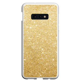 Чехол для Samsung S10E с принтом Золотой песок , Силикон | Область печати: задняя сторона чехла, без боковых панелей | Тематика изображения на принте: блеск | блёстки | золото | песок | розовое золото | розовый | сияние | стразы
