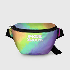 Поясная сумка 3D с принтом IMAGINE DRAGONS , 100% полиэстер | плотная ткань, ремень с регулируемой длиной, внутри несколько карманов для мелочей, основное отделение и карман с обратной стороны сумки застегиваются на молнию | dan reynolds | imagine dragons | rock | дэн рейнольдс | рок