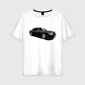 Женская футболка хлопок Oversize с принтом Mercedes C124 , 100% хлопок | свободный крой, круглый ворот, спущенный рукав, длина до линии бедер
 | 124 кузов | a124 | amg | benz | brabus | c124 | drawing | fan | legend | legendary | luxury | mercedes | owner | s124 | tuned | w124 | амг | бамбус | брабус | владелец | кузов | легенда | легендарный | люксовая | люксовый | машина | мерс | м