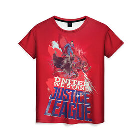 Женская футболка 3D с принтом Justice League , 100% полиэфир ( синтетическое хлопкоподобное полотно) | прямой крой, круглый вырез горловины, длина до линии бедер | batman | flesh | justice league movie | superman | vdpartat | бетмен | лига справедливости | супермен | флеш