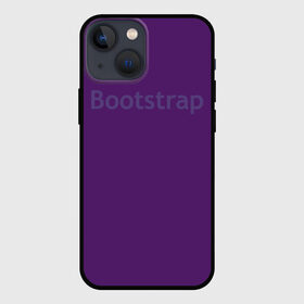 Чехол для iPhone 13 mini с принтом Bootstrap ,  |  | cmyk | css | design | designer | html | illustratork | photoshop | rgb | дезигнер | дизайн | дизанер | ргб