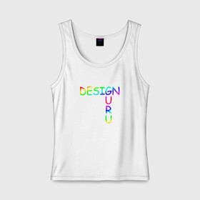 Женская майка хлопок с принтом Design Guru , 95% хлопок, 5% эластан |  | cmyk | design | designer | illustrator | photoshop | rgb | дезигнер | дизайн | дизанер | ргб