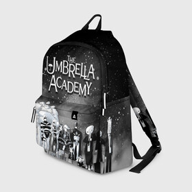 Рюкзак 3D с принтом The Umbrella Academy , 100% полиэстер | лямки с регулируемой длиной, сверху петелька, чтобы рюкзак можно было повесить на вешалку. Основное отделение закрывается на молнию, как и внешний карман. Внутри два дополнительных кармана, один из которых закрывается на молнию. По бокам два дополнительных кармашка | the umbrella academy | umbrella | академия амбрелла | амбрелла | герб | зонтик