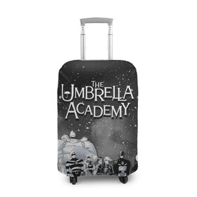 Чехол для чемодана 3D с принтом The Umbrella Academy , 86% полиэфир, 14% спандекс | двустороннее нанесение принта, прорези для ручек и колес | the umbrella academy | umbrella | академия амбрелла | амбрелла | герб | зонтик