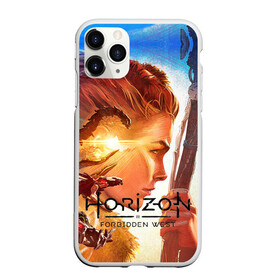 Чехол для iPhone 11 Pro Max матовый с принтом Horizon Forbidden West , Силикон |  | aloy | guerrilla games | horizon forbidden west | hunt | zero dawn | горизонт | запретный запад | игры | нулевой рассвет | охота | элой