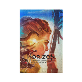 Обложка для паспорта матовая кожа с принтом Horizon Forbidden West , натуральная матовая кожа | размер 19,3 х 13,7 см; прозрачные пластиковые крепления | Тематика изображения на принте: aloy | guerrilla games | horizon forbidden west | hunt | zero dawn | горизонт | запретный запад | игры | нулевой рассвет | охота | элой