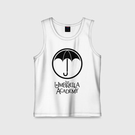 Детская майка хлопок с принтом Академия Амбрелла ,  |  | the umbrella academy | umbrella | академия амбрелла | амбрелла | герб | зонтик