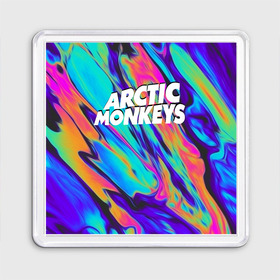 Магнит 55*55 с принтом ARCTIC MONKEYS , Пластик | Размер: 65*65 мм; Размер печати: 55*55 мм | alex turner | arctic monkeys | rock | алекс тернер | арктик манкис | рок